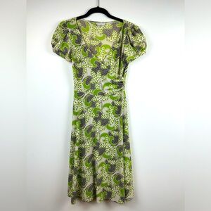London Times Retro Print Dress - Size 4